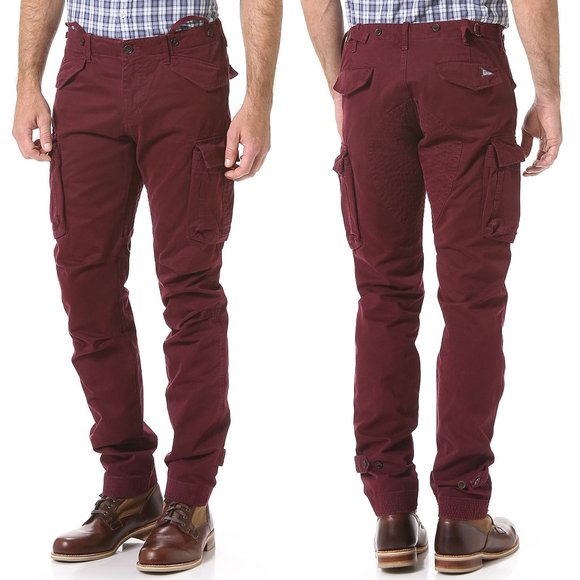 Gant Other - NWT Gant The Perfect Cargo burgundy cotton pants